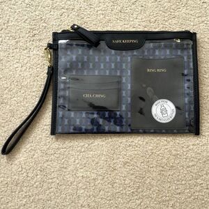 NEW Time and Tru Safe Keeping Travel Pouch 2-Piece Set - Navy